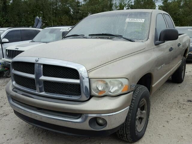 1D7HU18D05S240204 - 2005 DODGE RAM 1500 S GOLD photo 2