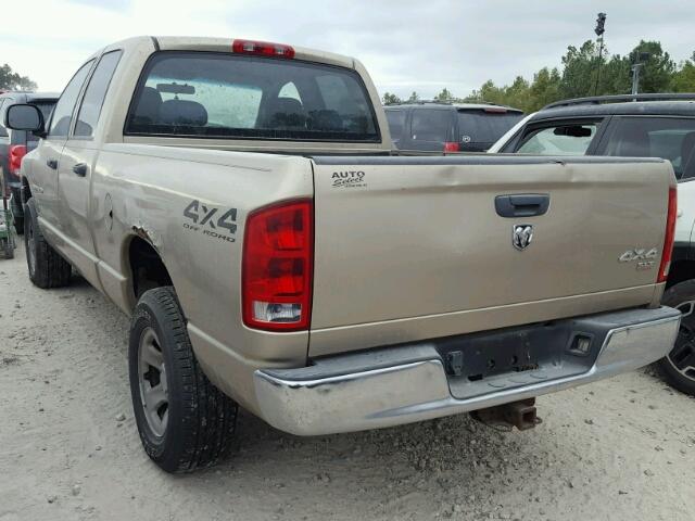 1D7HU18D05S240204 - 2005 DODGE RAM 1500 S GOLD photo 3