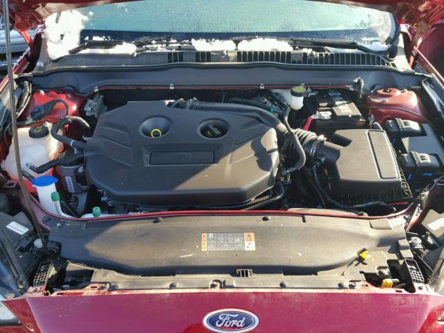 3FA6P0H98HR274668 - 2017 FORD FUSION RED photo 7