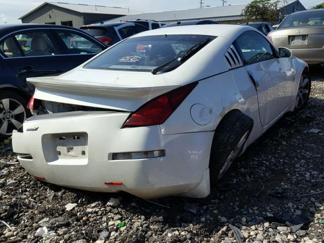 JN1AZ34D74T161137 - 2004 NISSAN 350Z COUPE WHITE photo 4