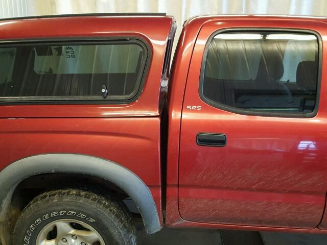 5TEHN72N72Z054226 - 2002 TOYOTA TACOMA RED photo 9