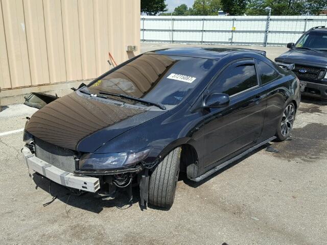 2HGFG21526H710633 - 2006 HONDA CIVIC BLACK photo 2