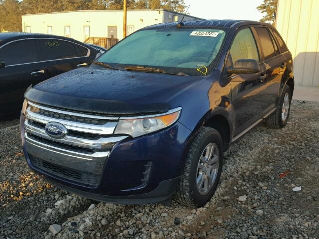 2FMDK3GC5BBA93219 - 2011 FORD EDGE SE BLUE photo 2