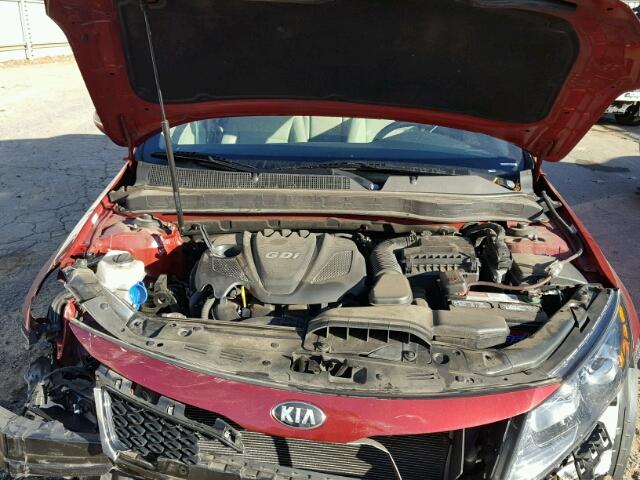 5XXGM4A71DG242421 - 2013 KIA OPTIMA LX RED photo 7