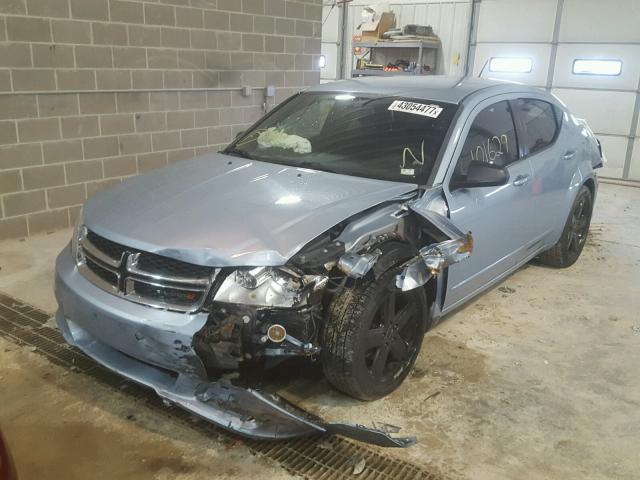 1C3CDZAB6DN713150 - 2013 DODGE AVENGER SE BLUE photo 2