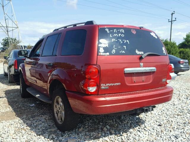 1D8HD58266F100816 - 2006 DODGE DURANGO LI RED photo 3