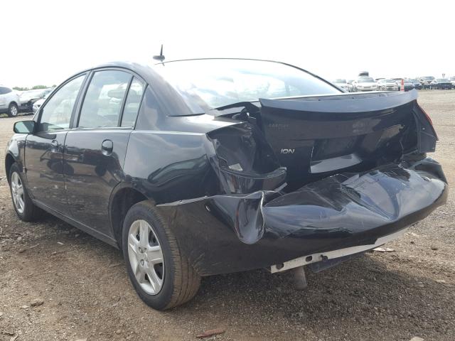 1G8AJ55F17Z180729 - 2007 SATURN ION LEVEL BLACK photo 3