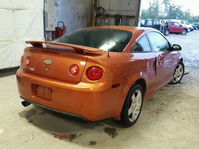 1G1AM18B767787414 - 2006 CHEVROLET COBALT SS ORANGE photo 4