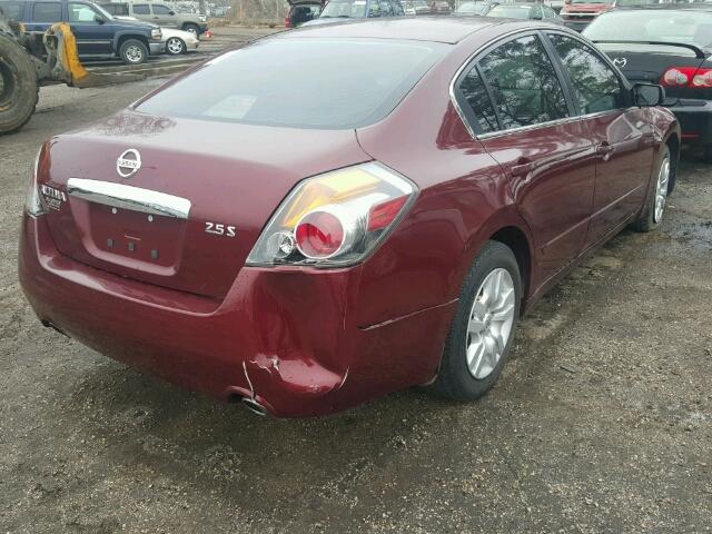 1N4AL2AP4CN440271 - 2012 NISSAN ALTIMA BAS BURGUNDY photo 4