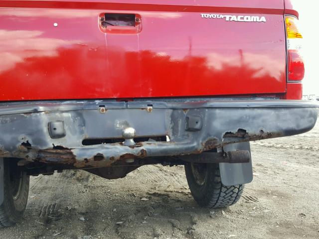 5TENM92N44Z441207 - 2004 TOYOTA TACOMA PRE RED photo 9