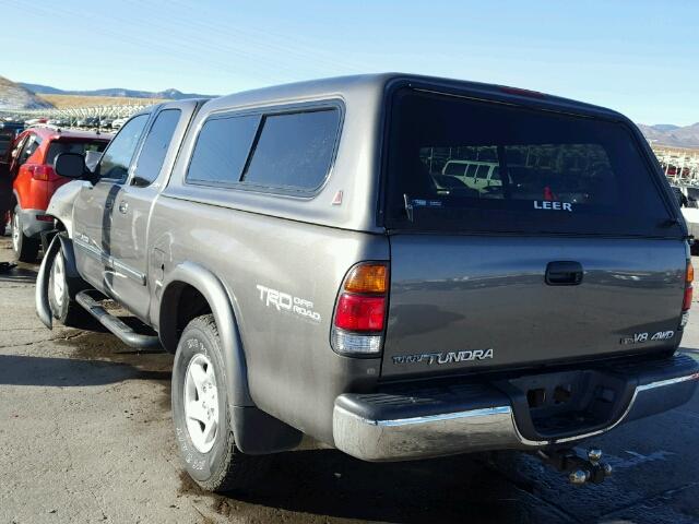 5TBBT44184S445088 - 2004 TOYOTA TUNDRA ACC GRAY photo 3