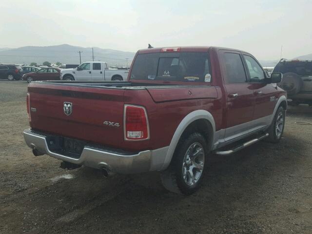 1C6RR7NT1DS706856 - 2013 RAM 1500 LARAM BURGUNDY photo 4