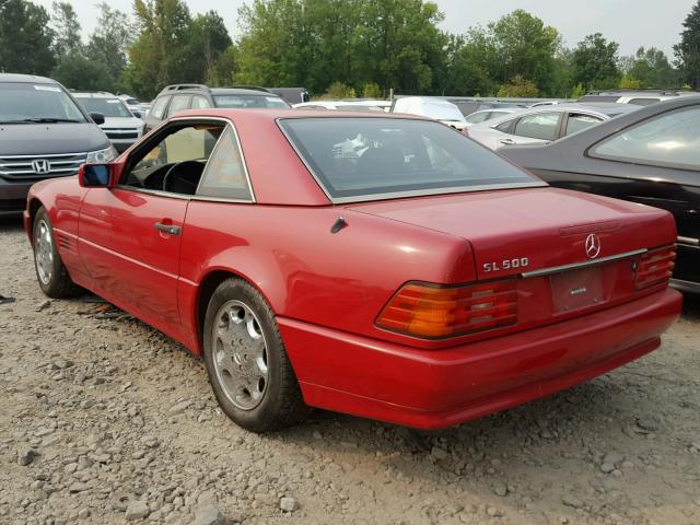 WDBFA67E7RF091594 - 1994 MERCEDES-BENZ SL 500 RED photo 3