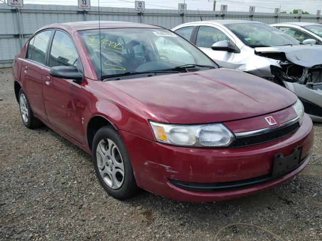 1G8AJ52F74Z121670 - 2004 SATURN ION BURGUNDY photo 1