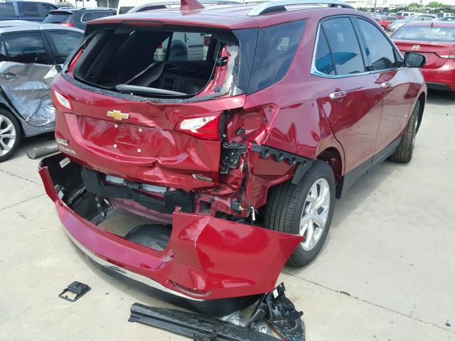 2GNAXMEV8J6239632 - 2018 CHEVROLET EQUINOX PR RED photo 4