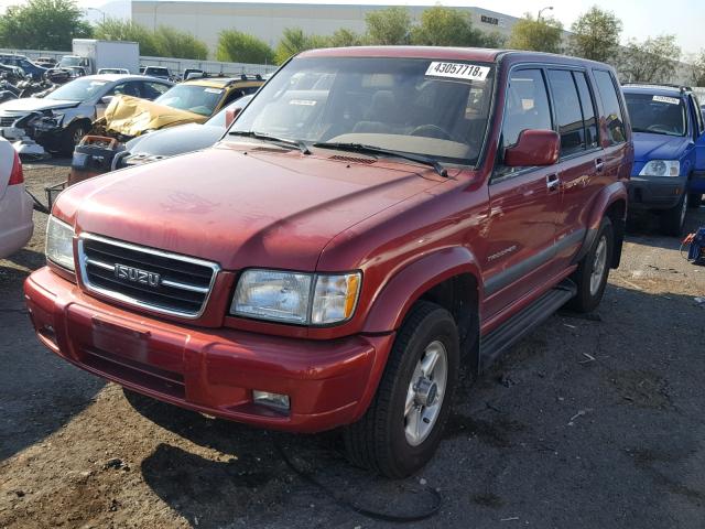 JACDJ58X3X7923151 - 1999 ISUZU TROOPER S RED photo 2