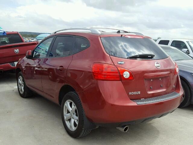 JN8AS58T19W040693 - 2009 NISSAN ROGUE S BURGUNDY photo 3