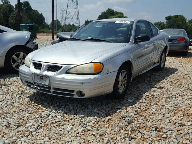 1G2NF12E91M526788 - 2001 PONTIAC GRAND AM S SILVER photo 2