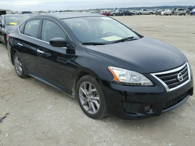 3N1AB7AP7DL629642 - 2013 NISSAN SENTRA S BLACK photo 1