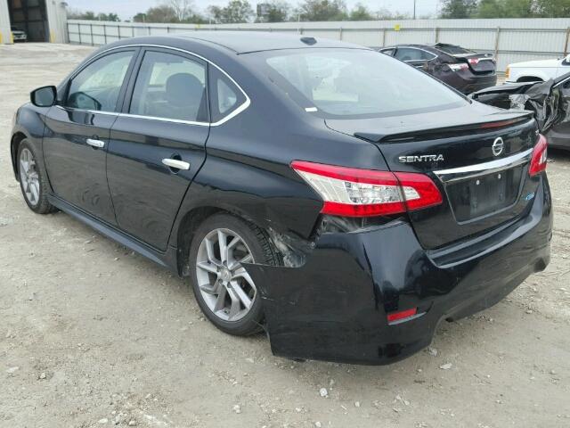 3N1AB7AP7DL629642 - 2013 NISSAN SENTRA S BLACK photo 3