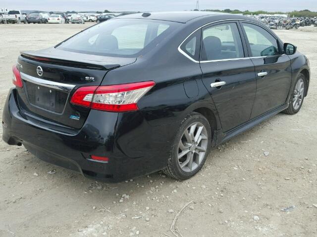 3N1AB7AP7DL629642 - 2013 NISSAN SENTRA S BLACK photo 4