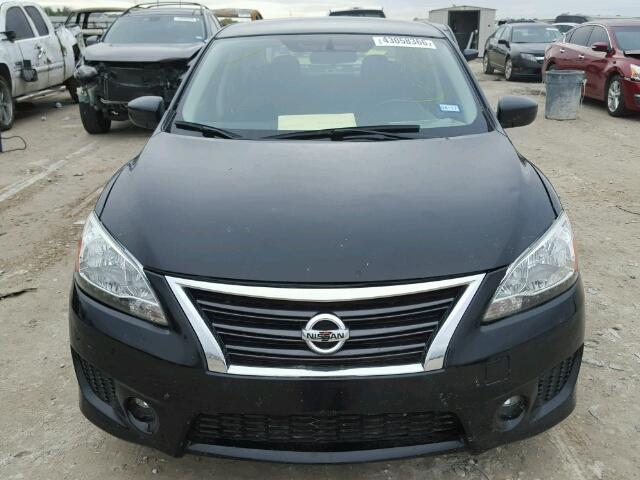 3N1AB7AP7DL629642 - 2013 NISSAN SENTRA S BLACK photo 9