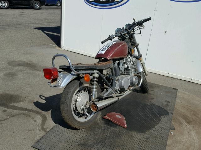 JKAKZEH15BA003802 - 1981 KAWASAKI KZ650 H MAROON photo 4