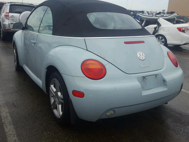 3VWCD31Y74M337708 - 2004 VOLKSWAGEN NEW BEETLE ლურჯი ფოტო 3