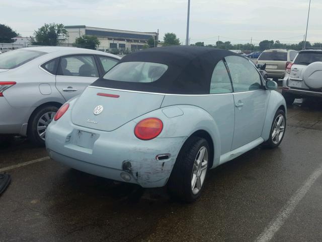 3VWCD31Y74M337708 - 2004 VOLKSWAGEN NEW BEETLE ლურჯი ფოტო 4