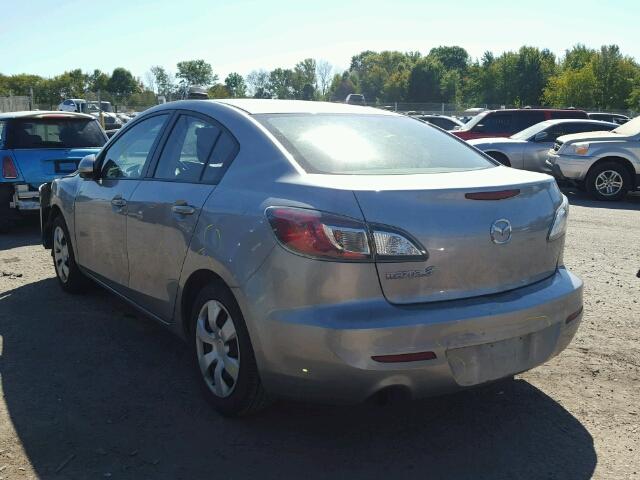 JM1BL1UG2C1562980 - 2012 MAZDA 3 I GRAY photo 3