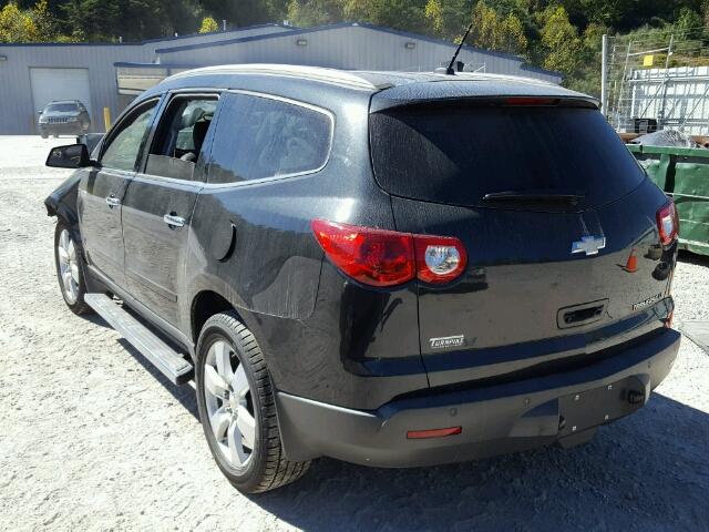 1GNKRGED6CJ413923 - 2012 CHEVROLET TRAVERSE BLACK photo 3