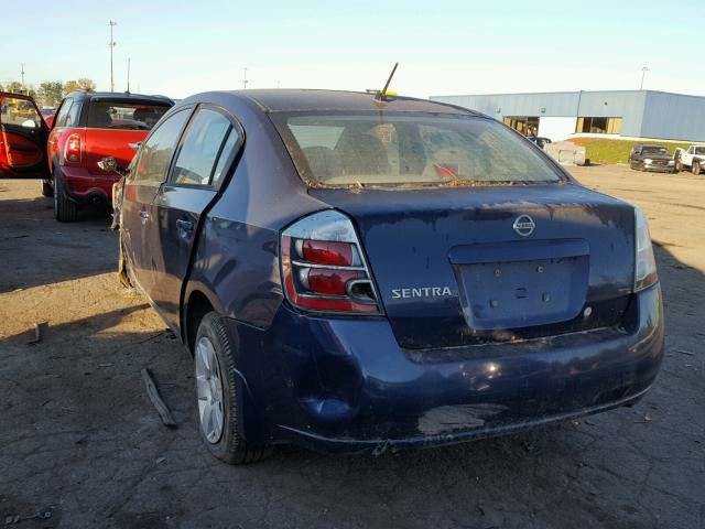 3N1AB61E18L635547 - 2008 NISSAN SENTRA BLUE photo 3