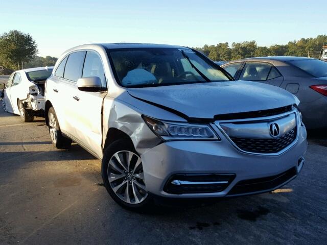 5FRYD4H4XEB045279 - 2014 ACURA MDX SILVER photo 1