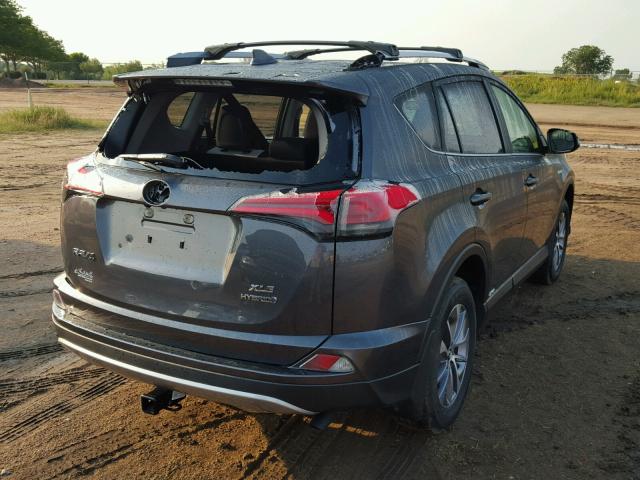 JTMRJREV0JD201517 - 2018 TOYOTA RAV4 HV LE GRAY photo 4