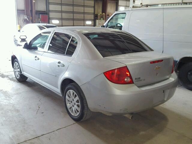 1G1AD5F52A7205409 - 2010 CHEVROLET COBALT 1LT SILVER photo 3