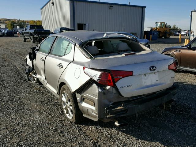 5XXGM4A72DG235803 - 2013 KIA OPTIMA LX SILVER photo 3