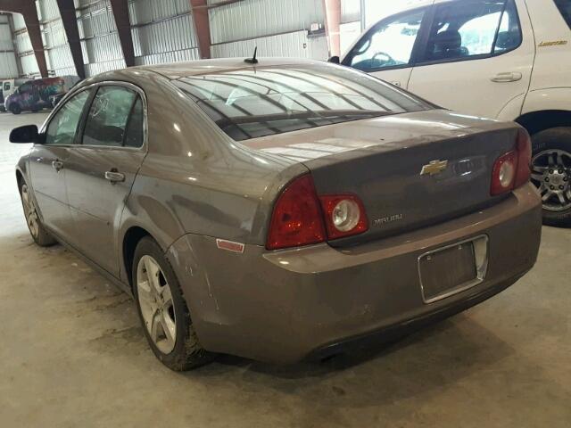 1G1ZB5EB7AF101729 - 2010 CHEVROLET MALIBU LS GRAY photo 3