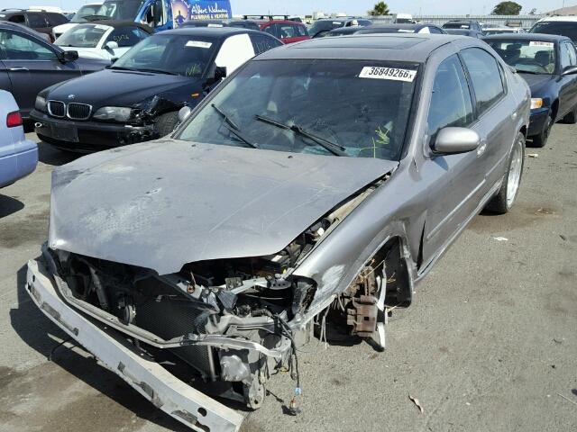 JN1DA31A22T321291 - 2002 NISSAN MAXIMA GLE GRAY photo 2