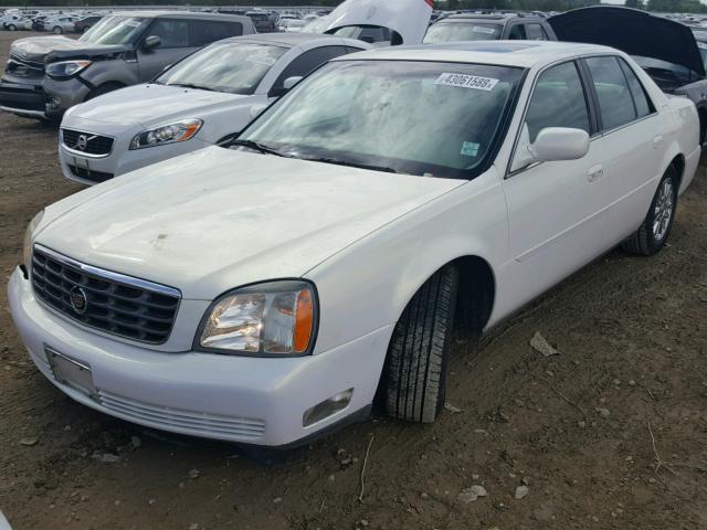 1G6KE57Y84U222421 - 2004 CADILLAC DEVILLE DH WHITE photo 2