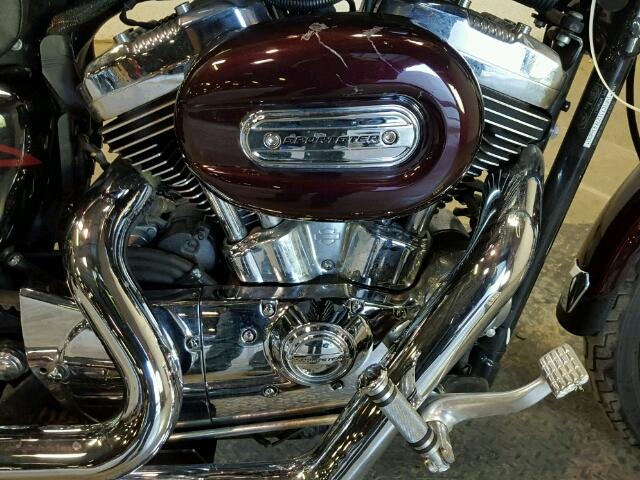 1HD1CT3127K436850 - 2007 HARLEY-DAVIDSON XL1200 BURGUNDY photo 5