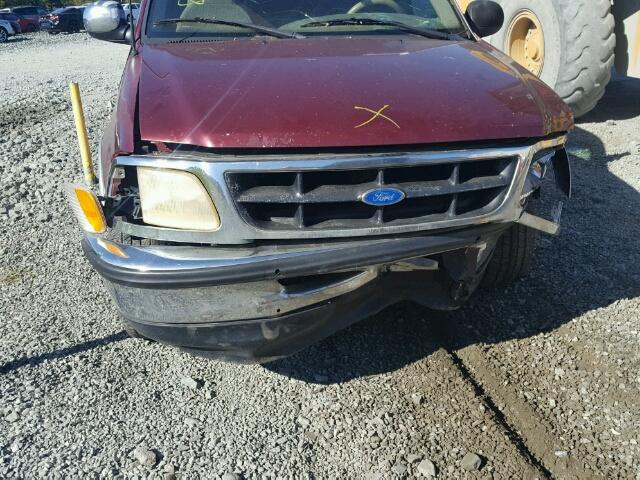 1FTDX1768VND23459 - 1997 FORD F150 BURGUNDY photo 9