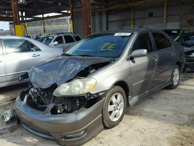 2T1BR32E25C350350 - 2005 TOYOTA COROLLA CE GRAY photo 2