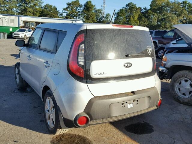 KNDJN2A28E7732666 - 2014 KIA SOUL SILVER photo 3