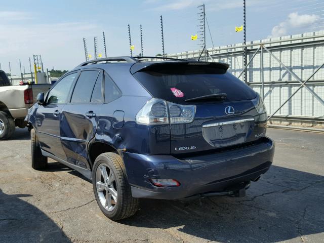 JTJGW31U560002798 - 2006 LEXUS RX 400 BLUE photo 3