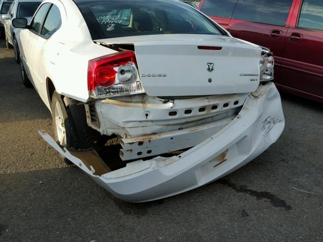 2B3CA3CV8AH298346 - 2010 DODGE CHARGER SX WHITE photo 9