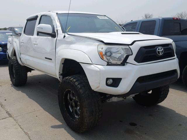 5TFLU4EN7DX074316 - 2013 TOYOTA TACOMA DOU თეთრი ფოტო 1