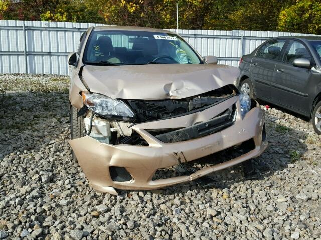 2T1BU4EE7CC795633 - 2012 TOYOTA COROLLA BA BEIGE photo 9