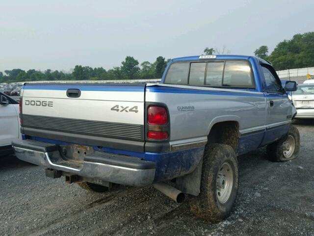 1B7KF26C1TJ202767 - 1996 DODGE RAM 2500 TWO TONE photo 4