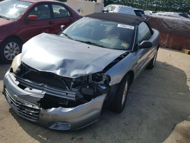 1C3EL45X96N285968 - 2006 CHRYSLER SEBRING SILVER photo 2