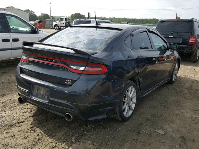 1C3CDFBB7ED716210 - 2014 DODGE DART SXT BLUE photo 4